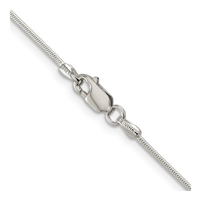 Sterling Silver 1mm Round Snake Chain – view 3