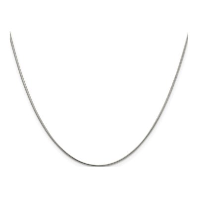 Sterling Silver 1mm Round Snake Chain – view 2