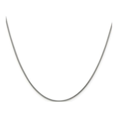 Sterling Silver 1.2mm Snake Chain – view 2