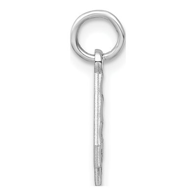 Sterling Silver Diamond-Cut Number 4 Charm – view 3