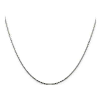 Sterling Silver 1.25mm Snake Chain – view 2