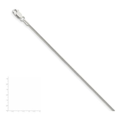 Sterling Silver 1.25mm Snake Chain – view 6