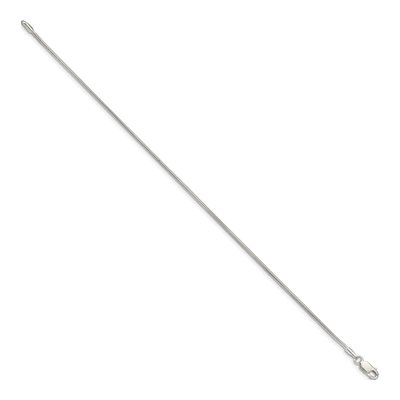 Sterling Silver 1.25mm Snake Chain Bracelet – view 2