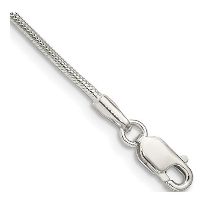 Sterling Silver 1.25mm Snake Chain Bracelet