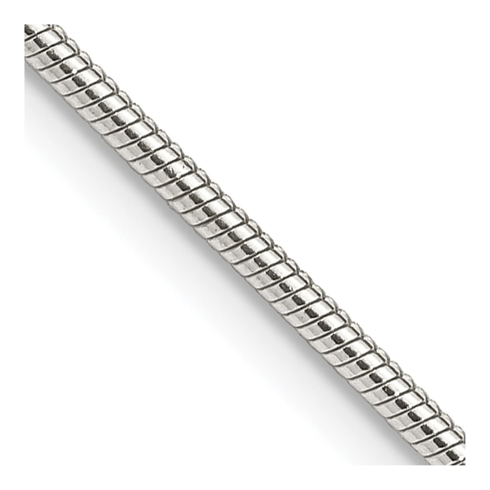 20 Inch Sterling Silver 1.5mm Snake Chain Necklace with Lobster Clasp