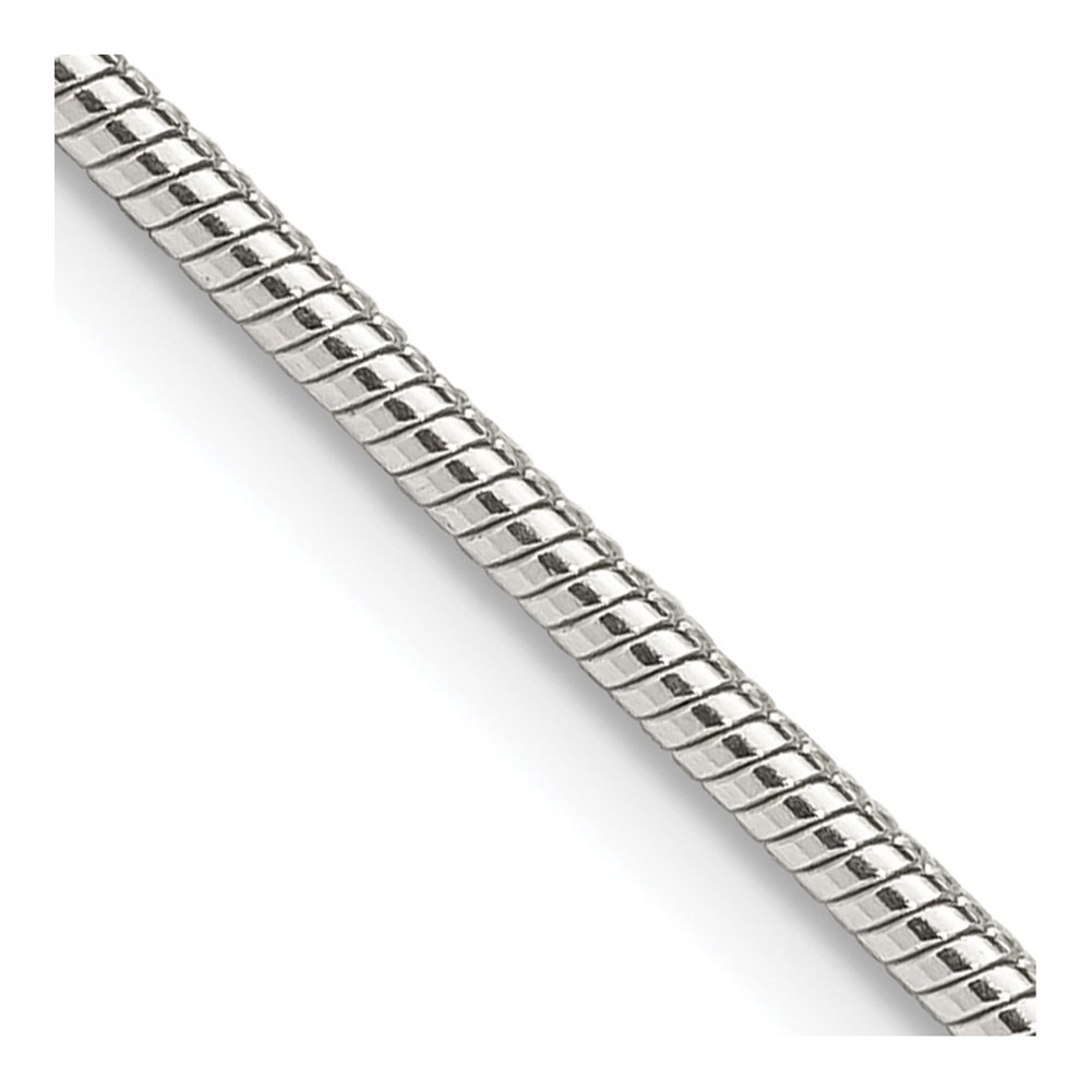 22 Inch Sterling Silver 1.75mm Snake Chain Necklace with Lobster Clasp