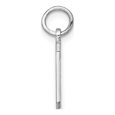 Sterling Silver Number 6 Diamond-Cut Charm – view 3