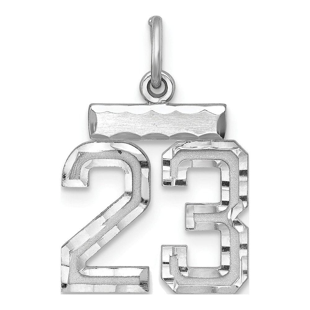 Sterling Silver Number 23 Charm