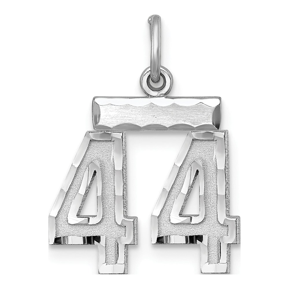 Sterling Silver Number 44 Charm