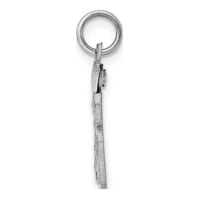 Sterling Silver Diamond-Cut Number 66 Charm – view 2