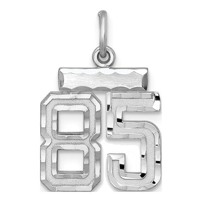 Sterling Silver Number 85 Charm