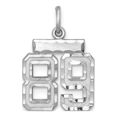 Sterling Silver Number 89 Charm