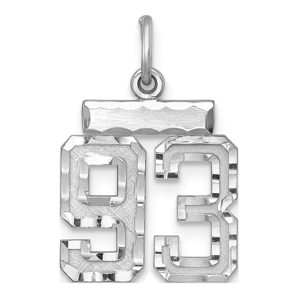 Sterling Silver Number 93 Charm