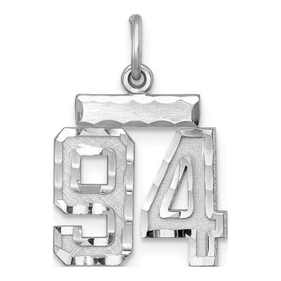 Sterling Silver Number 94 Charm