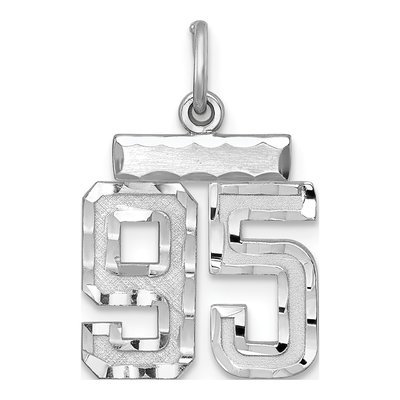 Sterling Silver Number 95 Charm