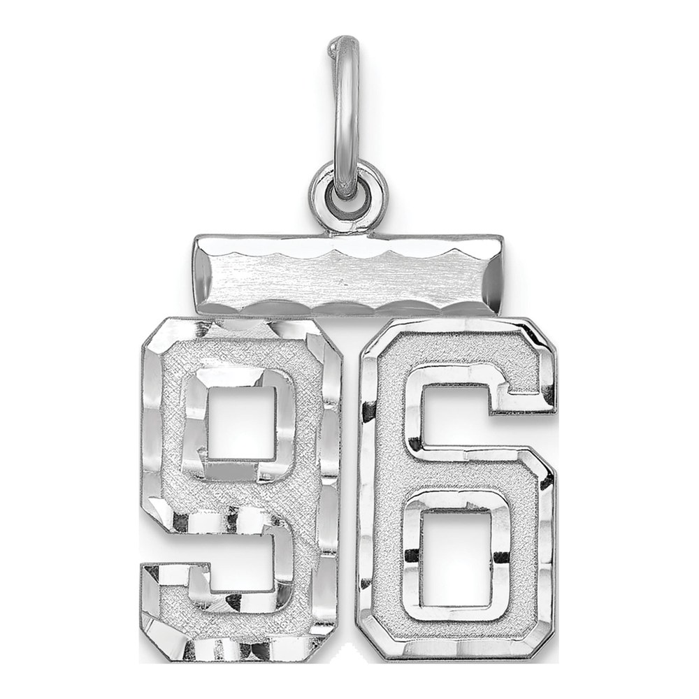 Sterling Silver Number 96 Pendant