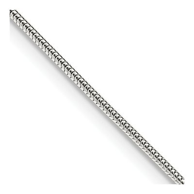 Sterling Silver 1mm Round Snake Chain