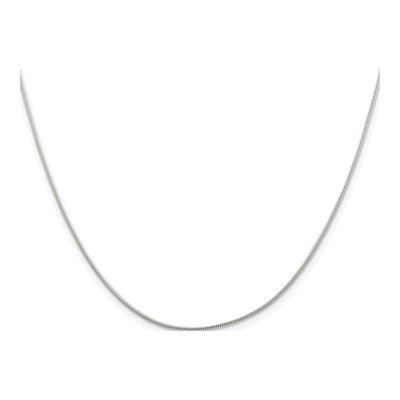 Sterling Silver 1mm Round Snake Chain – view 2