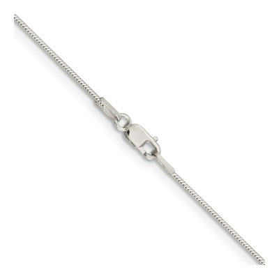 Sterling Silver 1mm Round Snake Chain – view 3