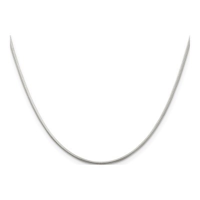 Sterling Silver 1.2mm Round Snake Chain – view 2
