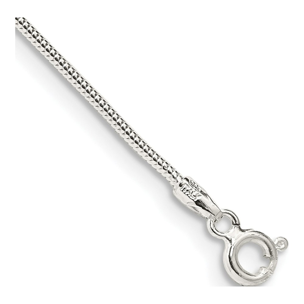 Sterling Silver 1.2mm Snake Chain Bracelet, 7in