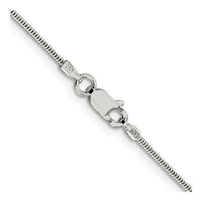 Sterling Silver 1.5mm Round Snake Chain – view 3