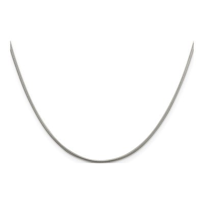 Sterling Silver 1.5mm Round Snake Chain – view 2