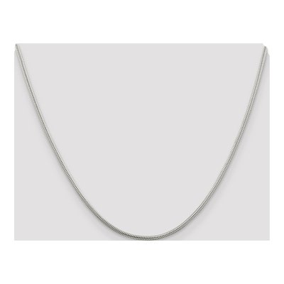 Sterling Silver 1.6mm Round Snake Chain – view 4