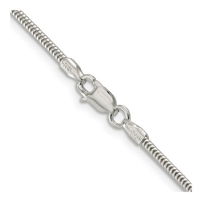Sterling Silver 1.6mm Round Snake Chain – view 3