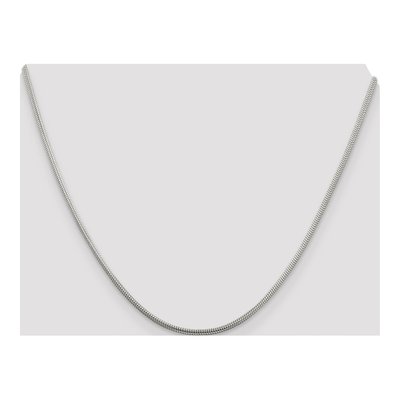 Sterling Silver 2mm Round Snake Chain – view 4
