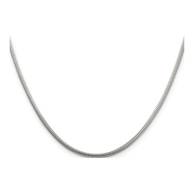 Sterling Silver 2mm Round Snake Chain – view 2