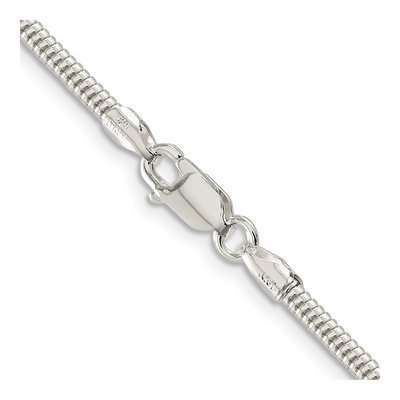 Sterling Silver 2.5mm Round Snake Chain – view 3