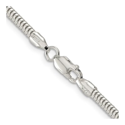 Sterling Silver 3mm Round Snake Chain – view 3