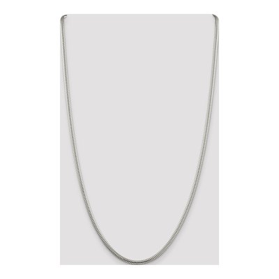 Sterling Silver 3mm Round Snake Chain – view 4