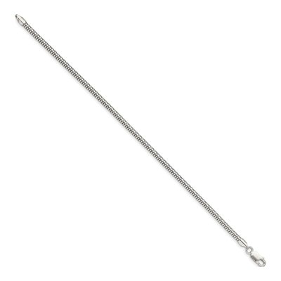 Sterling Silver 3mm Snake Chain Bracelet, 7 in – view 2
