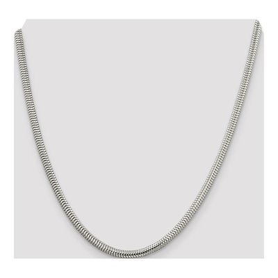 Sterling Silver 4mm Round Snake Chain – view 4