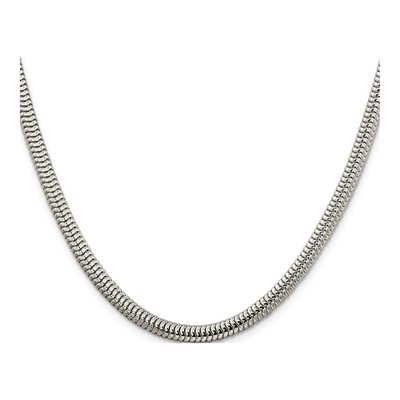 Sterling Silver 5mm Round Snake Chain – view 2