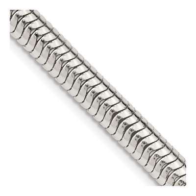 Sterling Silver 6mm Round Snake Chain