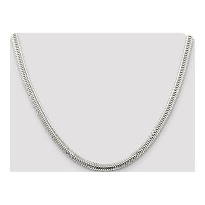 Sterling Silver 6mm Round Snake Chain – view 4
