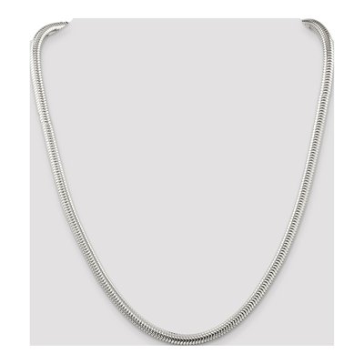 Sterling Silver 6mm Round Snake Chain – view 4