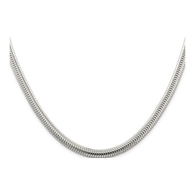 Sterling Silver 6mm Round Snake Chain – view 2