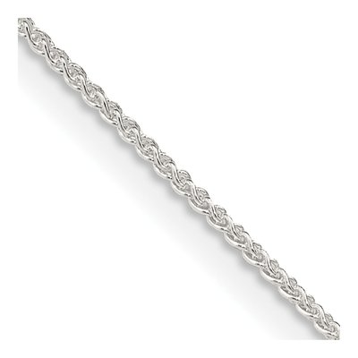 Sterling Silver 1mm Round Wheat Chain