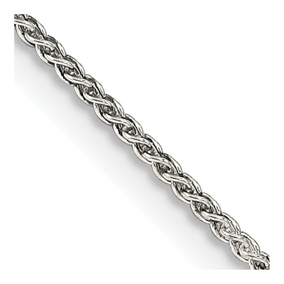 Sterling Silver 1.25mm Round Wheat Chain