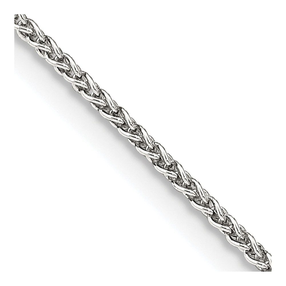 28 Inch Sterling Silver 1.5mm Round Spiga Chain Necklace with Lobster Clasp