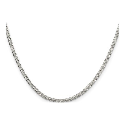 Sterling Silver 2.5mm Round Wheat Chain – view 2
