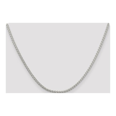 Sterling Silver 2.5mm Round Wheat Chain – view 4