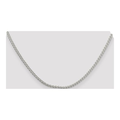Sterling Silver 2.5mm Round Wheat Chain – view 4