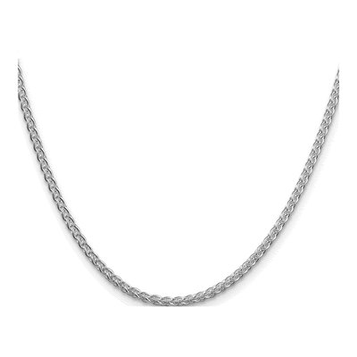 Sterling Silver 2.5mm Round Wheat Chain – view 2