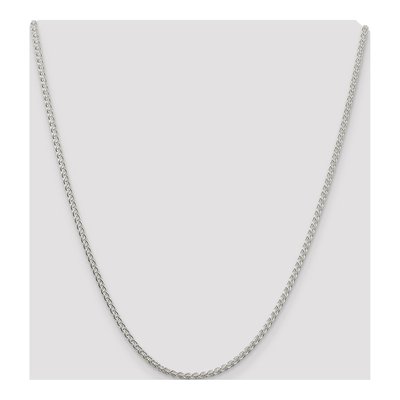 Sterling Silver 2.5mm Round Wheat Chain – view 4