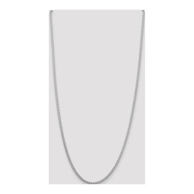 Sterling Silver 2.5mm Round Wheat Chain – view 4